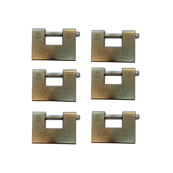 قفل کتابی هانتر 94MM بسته 6 عددی